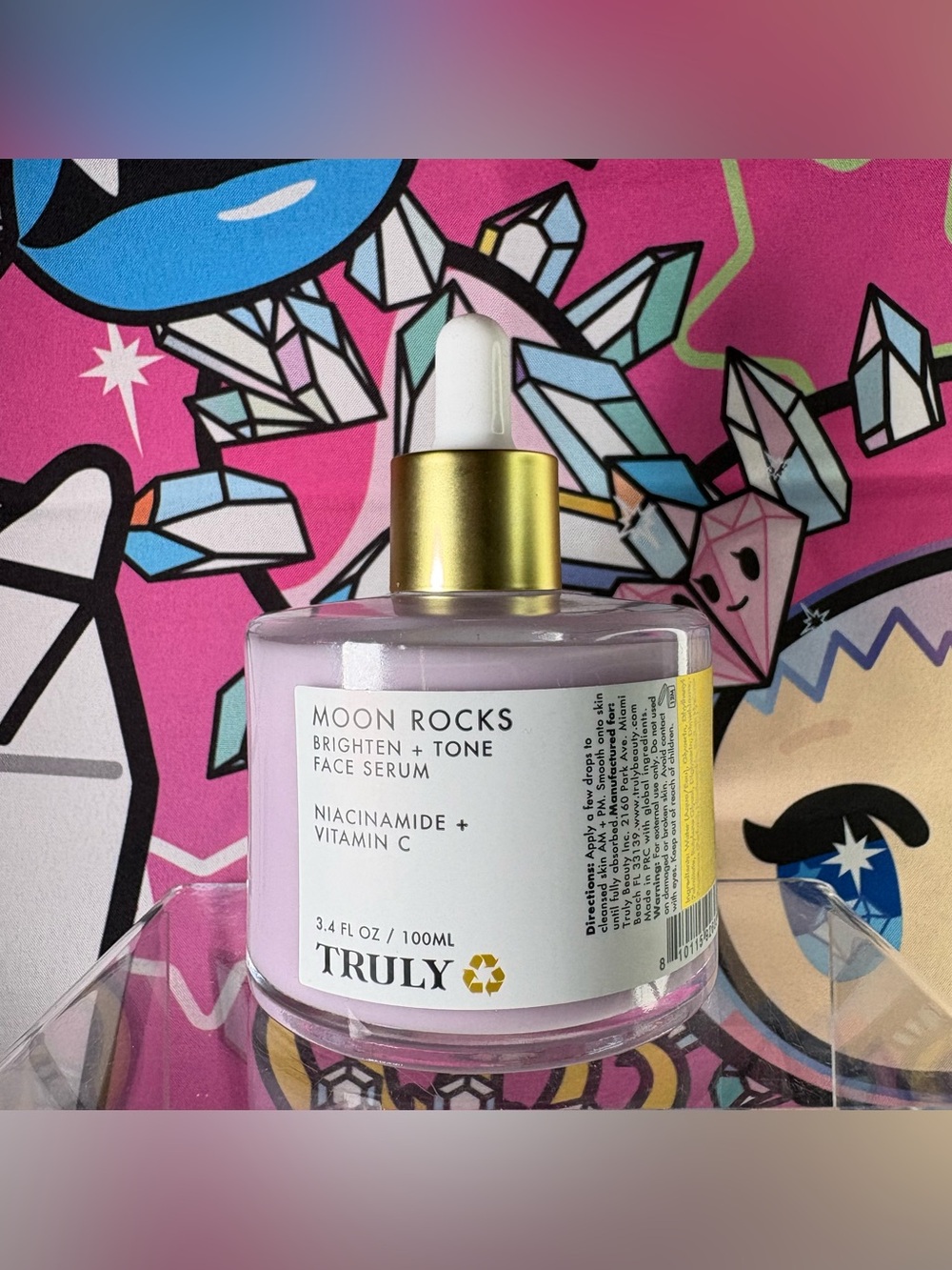 TRULY Moon Rocks Brighten + Tone Face Serum 3.4fl oz